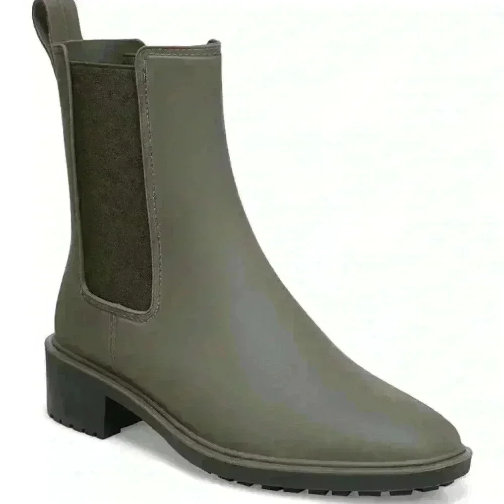 Sam Edelman Women's Sue Almond Toe Rain Booties size 6